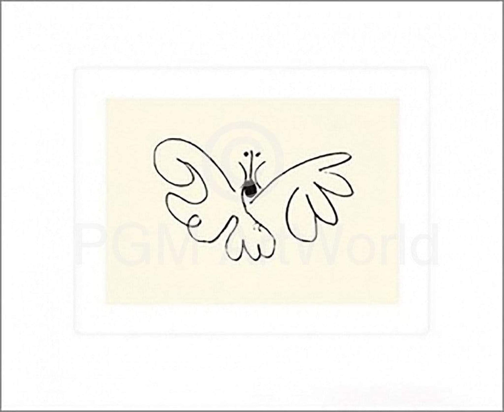 Pablo Picasso  Le Papillon Kunstdruk 50x60cm | Posters.nl