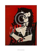 Pablo Picasso  Jacqueline a Mantil Kunstdruk 40x50cm | Posters.nl