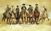 Renato Casaro  The magnificent Seven Kunstdruk 100x61cm | Posters.nl