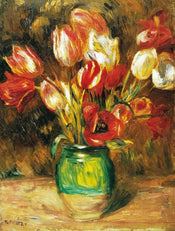 Auguste Renoir  Tulips in a Vase Kunstdruk 60x80cm | Posters.nl