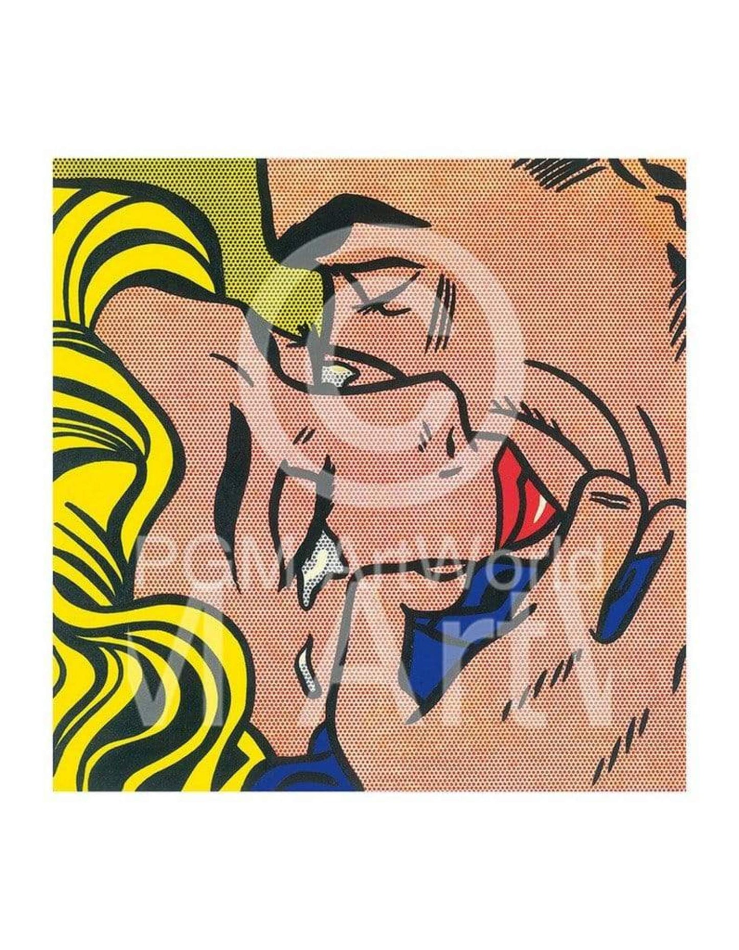 Roy Lichtenstein  Kiss V Kunstdruk 35.5x28cm | Posters.nl