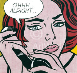 Roy Lichtenstein  Oh Alright Kunstdruk 35.5x28cm | Posters.nl