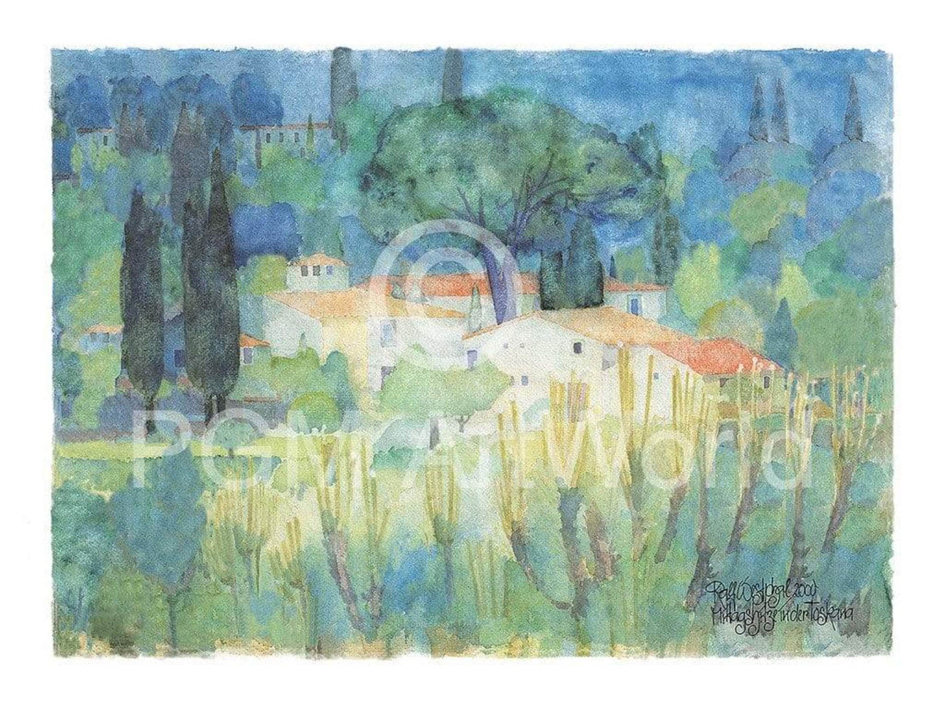 Ralf Westphal  Mittagshitze in der Toscana Kunstdruk 80x60cm | Posters.nl