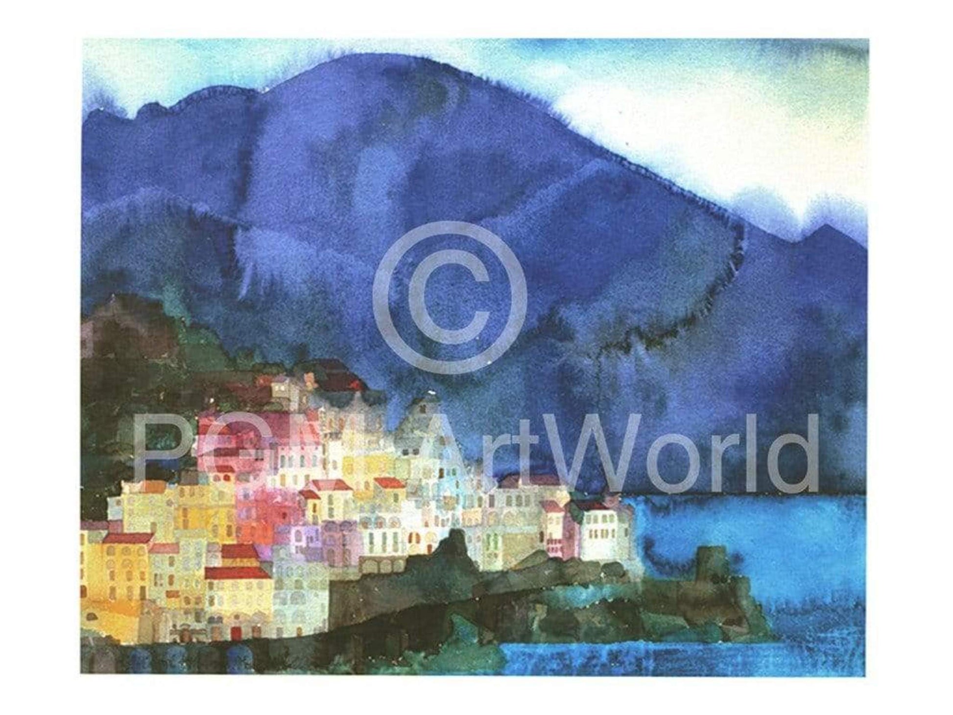 Ralf Westphal  Amalfi, Golf von Salerno Kunstdruk 40x30cm | Posters.nl