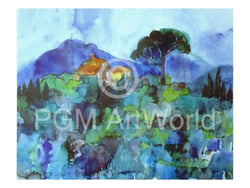 Kunstdruk Ralf Westphal - Chusi, Toskana 40x30cm