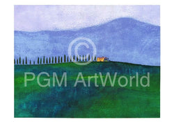 Ralf Westphal  Abendstimmung in der Toskana Kunstdruk 70x50cm | Posters.nl