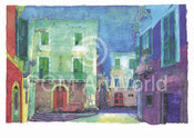 Ralf Westphal  Via Palazzi Trani / Apulien Kunstdruk 90x70cm | Posters.nl