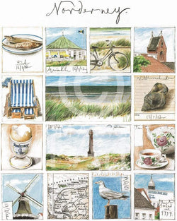 Sabine Gerke  Norderney Kunstdruk 40x50cm | Posters.nl