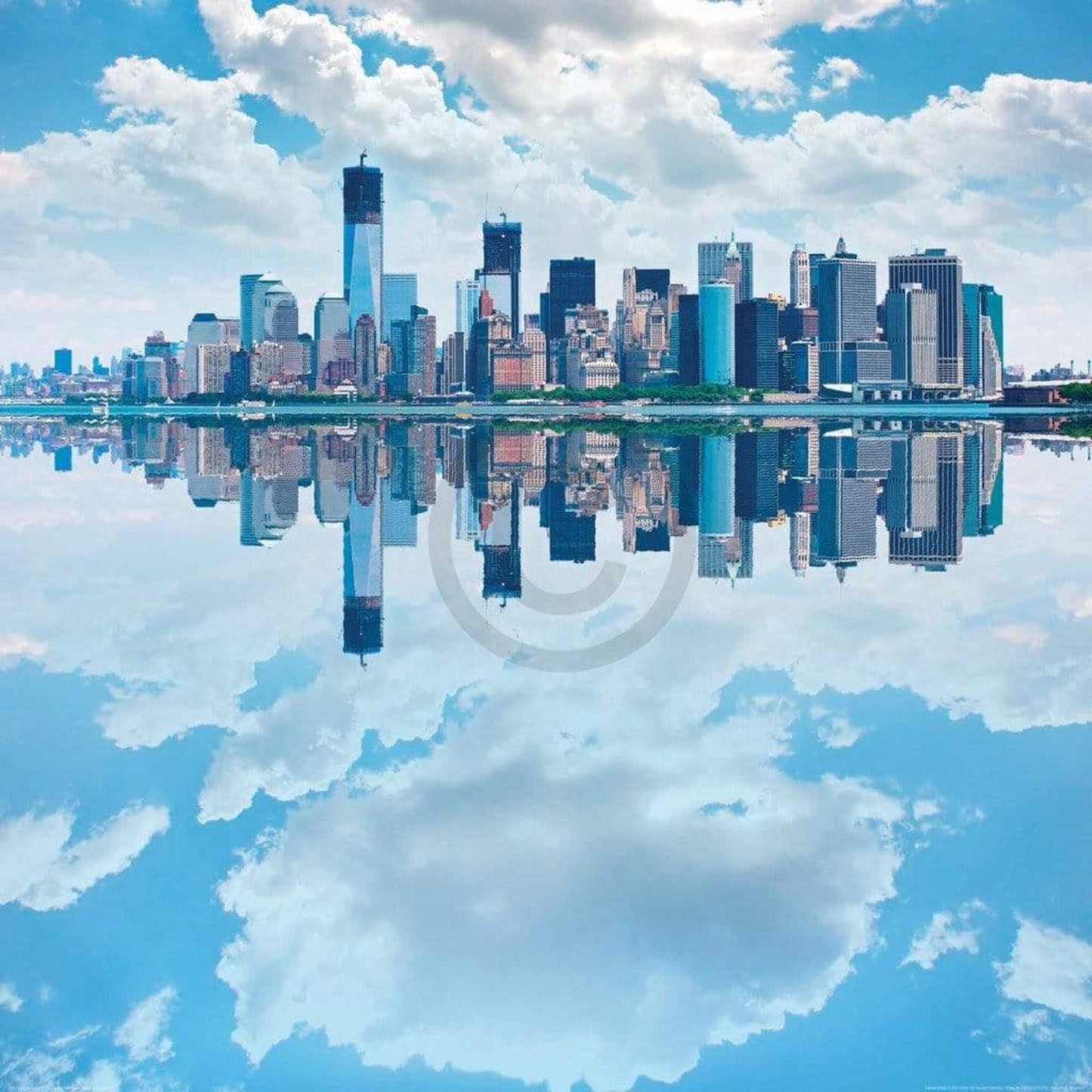 Shutterstock  Lower Manhatten Skyline Kunstdruk 70x70cm | Posters.nl