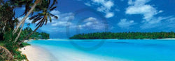 Shutterstock  Panoramic Lagoon Kunstdruk 95x33cm | Posters.nl