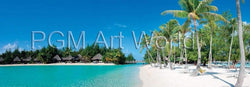 Shutterstock  Beautiful beach on Bora Bora Kunstdruk 95x33cm | Posters.nl