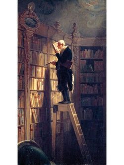 Carl Spitzweg  Der Bücherwurm Kunstdruk 60x80cm | Posters.nl