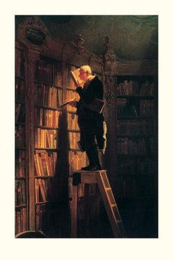 Carl Spitzweg  Der BÃ¼cherwurm Kunstdruk 61x91cm | Posters.nl