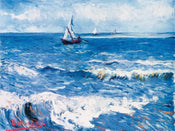 Vincent Van Gogh  Paesaggio marino Kunstdruk 80x60cm | Posters.nl