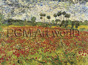 Vincent Van Gogh  Field of Poppies Kunstdruk 80x60cm | Posters.nl