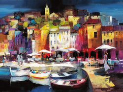 Willem Haenraets  Seaport Town II Kunstdruk 80x60cm | Posters.nl