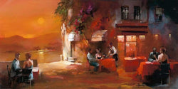 Kunstdruk Willem Haenraets - Dinner for two I 100x50cm