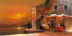 Kunstdruk Willem Haenraets - Dinner for two II 100x50cm