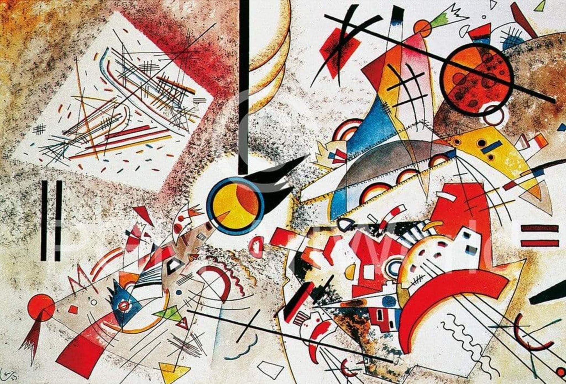 Wassily Kandinsky  Sans titre Kunstdruk 100x70cm | Posters.nl