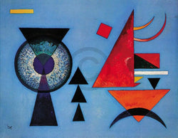 Kunstdruk Wassily Kandinsky - Weiches Hart 100x70cm
