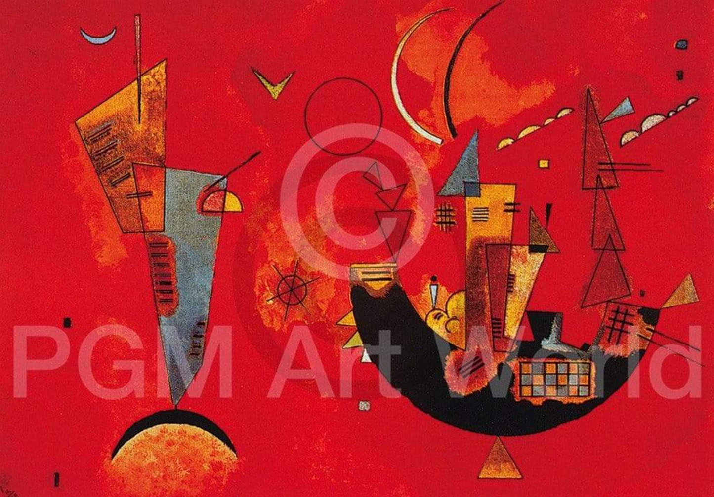 Wassily Kandinsky  Mit und Gegen Kunstdruk 70x50cm | Posters.nl