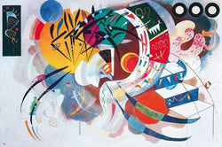 Kunstdruk Wassily Kandinsky - Dominant curve 100x70cm