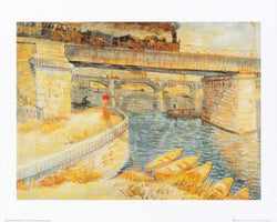 Vincent Van Gogh  Il ponte di Asnieres Kunstdruk 50x40cm | Posters.nl