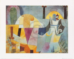 Paul Klee  Landscape with black columns Kunstdruk 50x40cm | Posters.nl