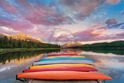 Hu Yiming  Kayaks Kunstdruk 91x61cm | Posters.nl