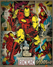 Pyramid Marvel Comics Iron Man Retro Poster 40x50cm | Posters.nl