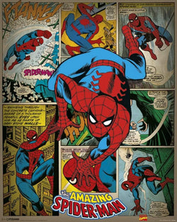Pyramid Marvel Comics Spider Man Retro Poster 40x50cm | Posters.nl