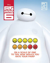 Pyramid Big Hero 6 Rate Your Pain Poster 40x50cm | Posters.nl