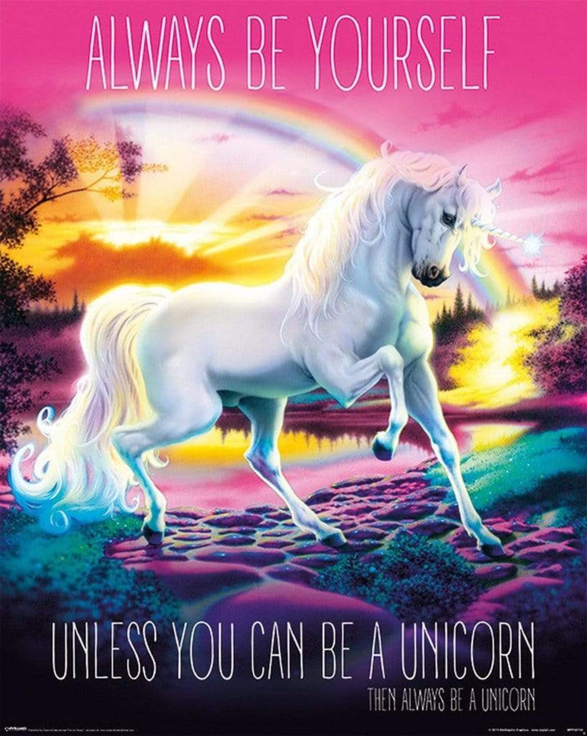 Pyramid Unicorn Always Be Yourself Poster 40x50cm | Posters.nl