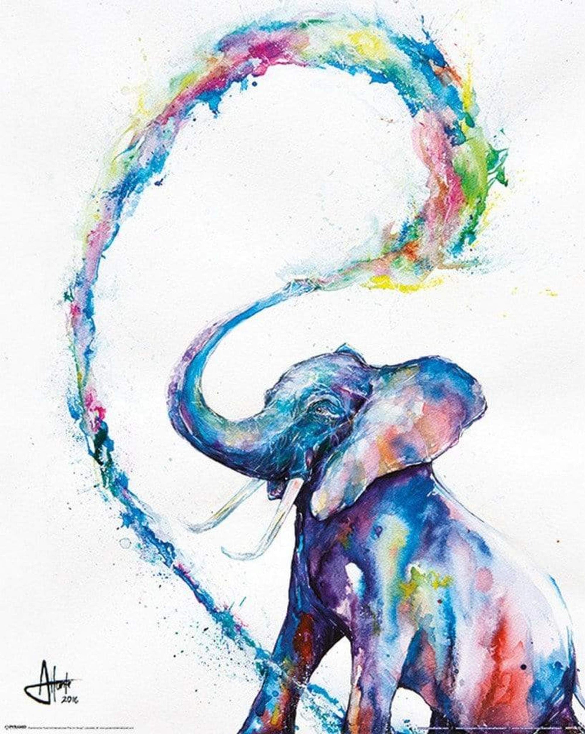 Pyramid Marc Allante Elephant Poster 40x50cm | Posters.nl