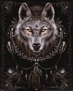 Pyramid Spiral Wolf Dreams Poster 40x50cm | Posters.nl