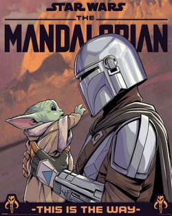 Pyramid Star Wars The Mandalorian Hello Little One Poster 40X50cm | Posters.nl