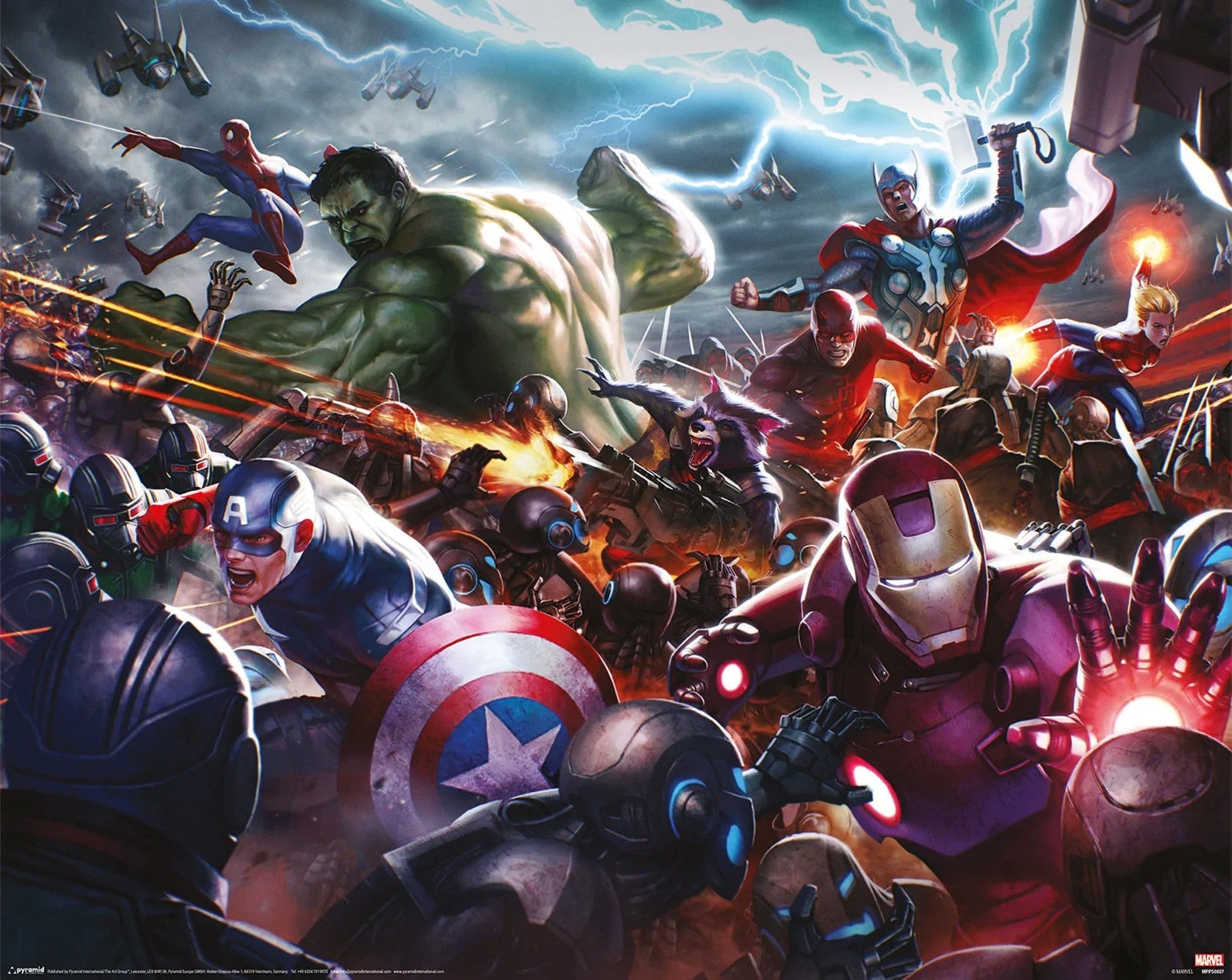 Pyramid Mpp50807 Marvel Future Fight Heroes Assault Poster 50x40cm | Posters.nl