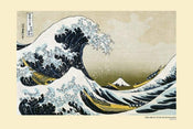 Pyramid Hokusai Great Wave off Kanagawa Poster 91,5x61cm | Posters.nl
