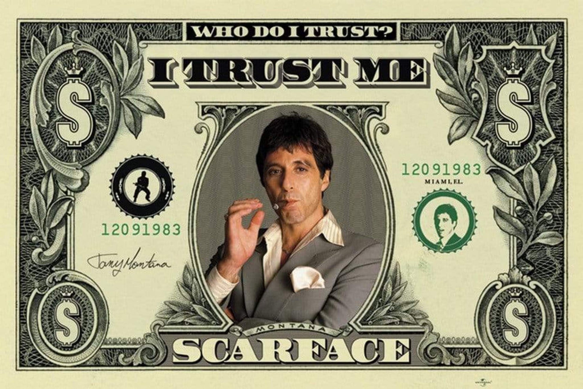Pyramid Scarface Dollar Poster 91,5x61cm | Posters.nl