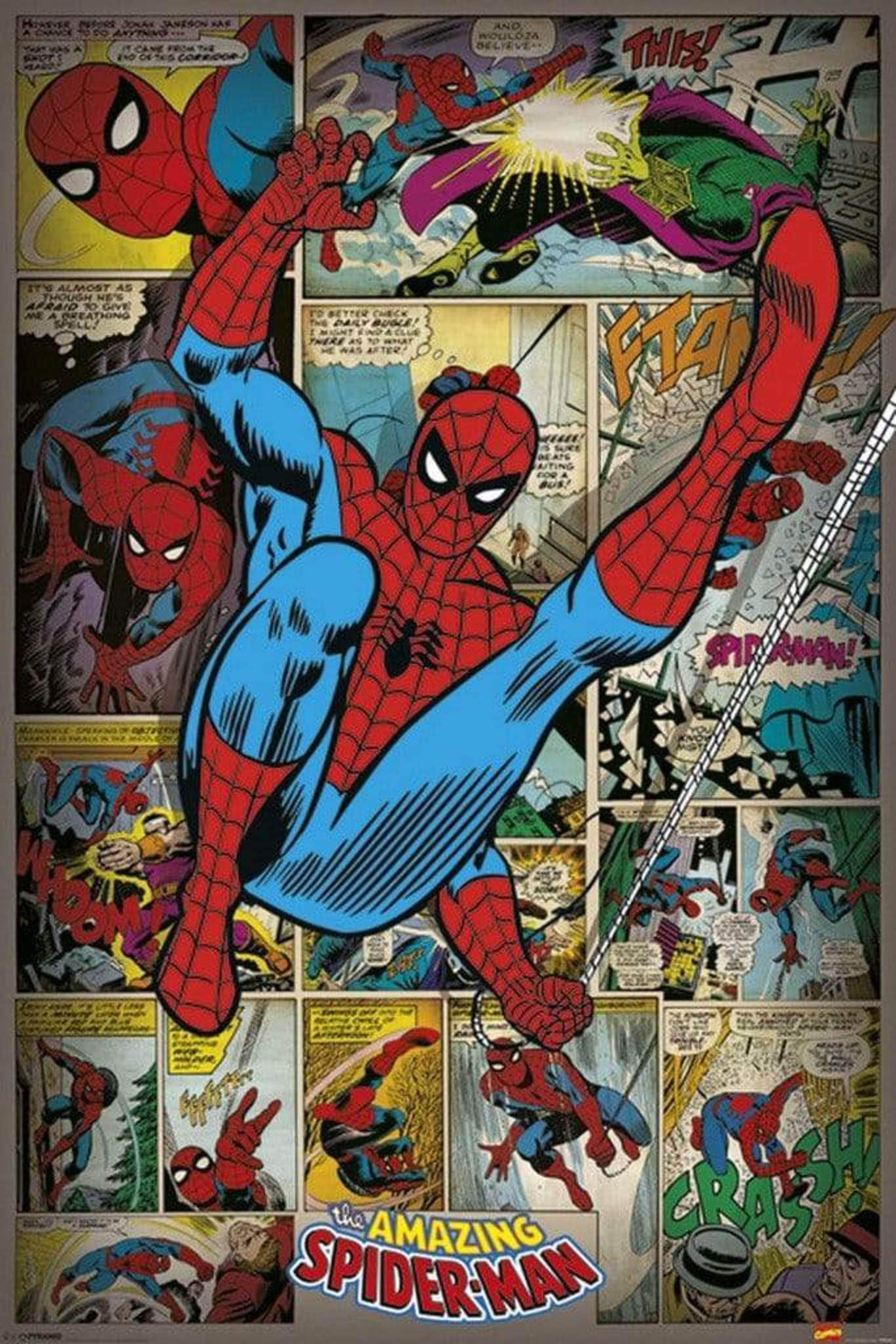 Pyramid Marvel Comics Spider Man Retro Poster 61x91,5cm | Posters.nl