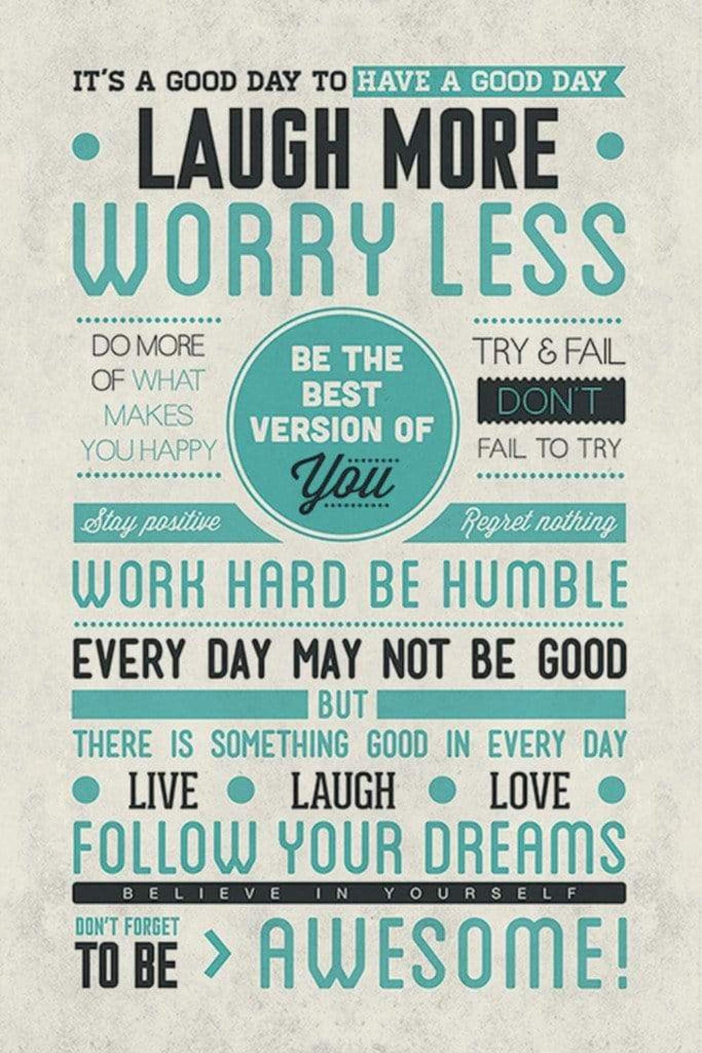 Pyramid Be Awesome Poster 61x91,5cm | Posters.nl