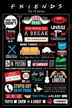 Pyramid Friends Infographic Poster 61x91,5cm | Posters.nl