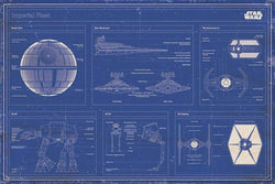 Pyramid Star Wars Imperial fleet blueprint Poster 91,5x61cm | Posters.nl