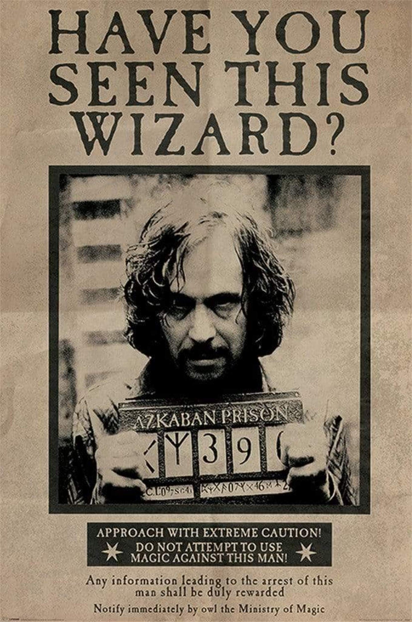 Pyramid Harry Potter Wanted Sirius Black Poster 61x91,5cm | Posters.nl