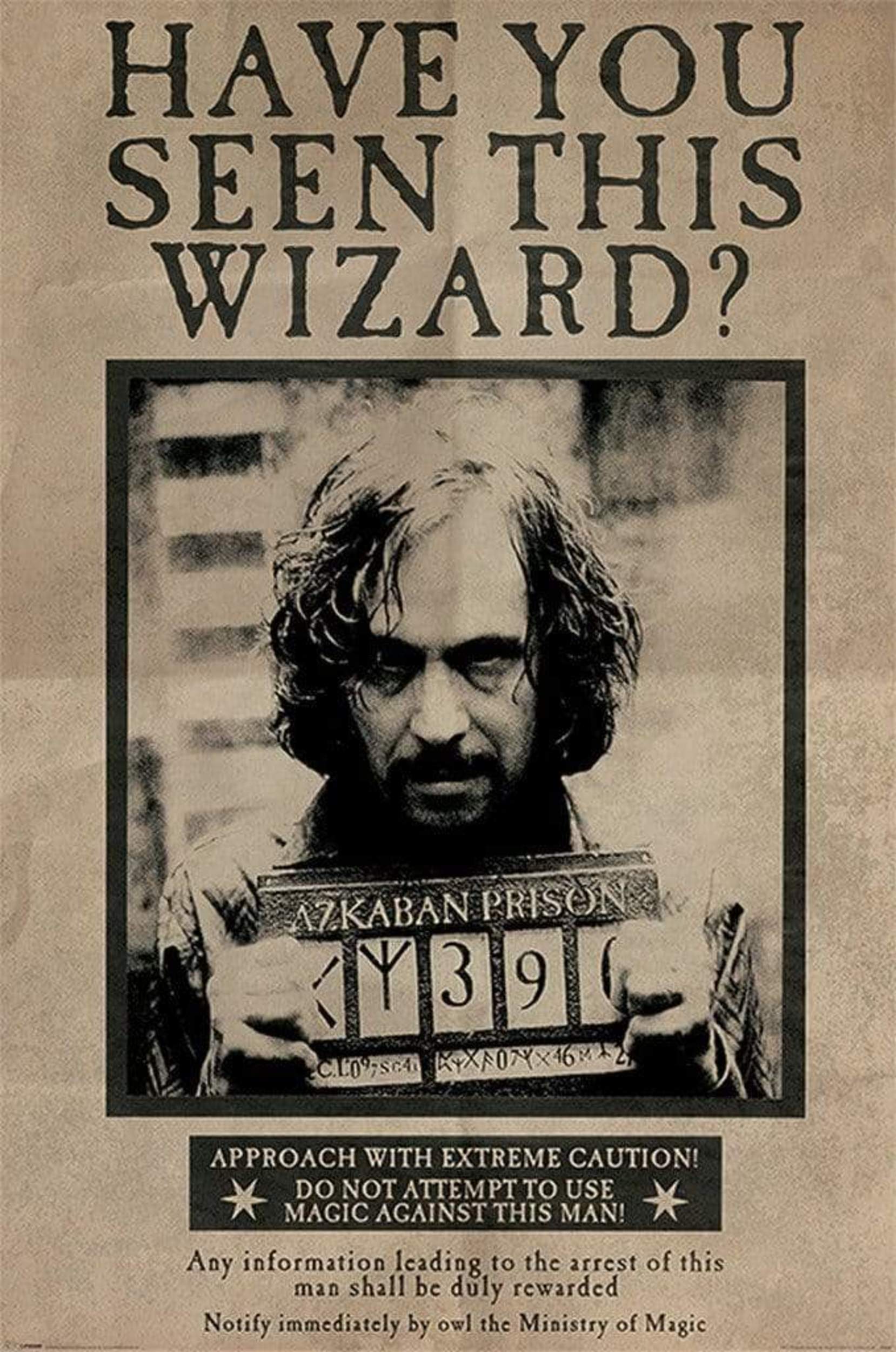 Pyramid Harry Potter Wanted Sirius Black Poster 61x91,5cm | Posters.nl
