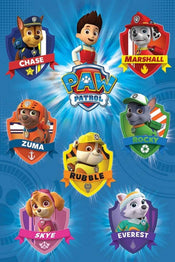Pyramid Paw Patrol Crests Poster 61x91,5cm | Posters.nl