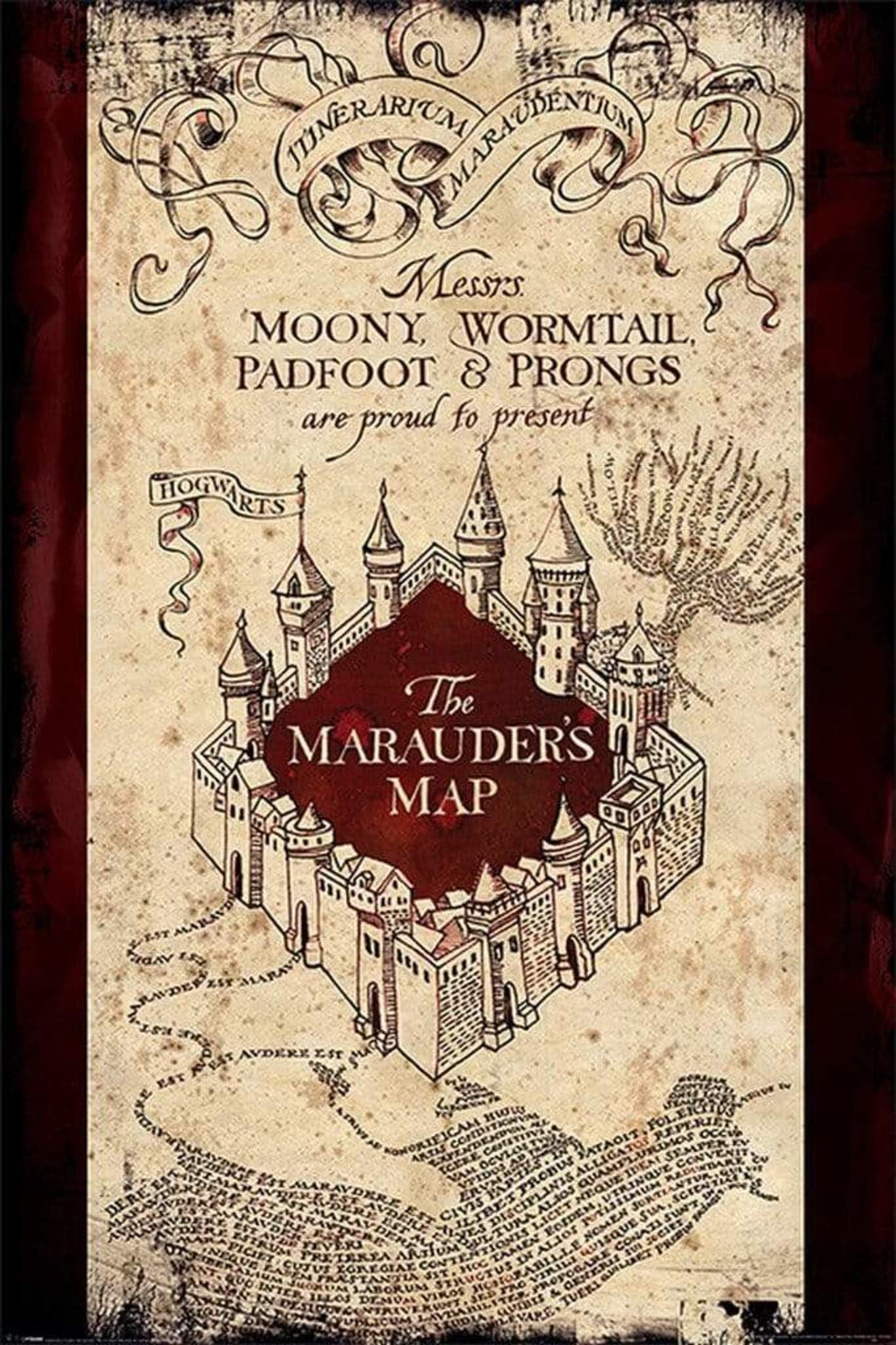 Pyramid Harry Potter The Marauders Map Poster 61x91,5cm | Posters.nl