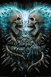 Pyramid Spiral Flaming Spine Poster 61x91,5cm | Posters.nl