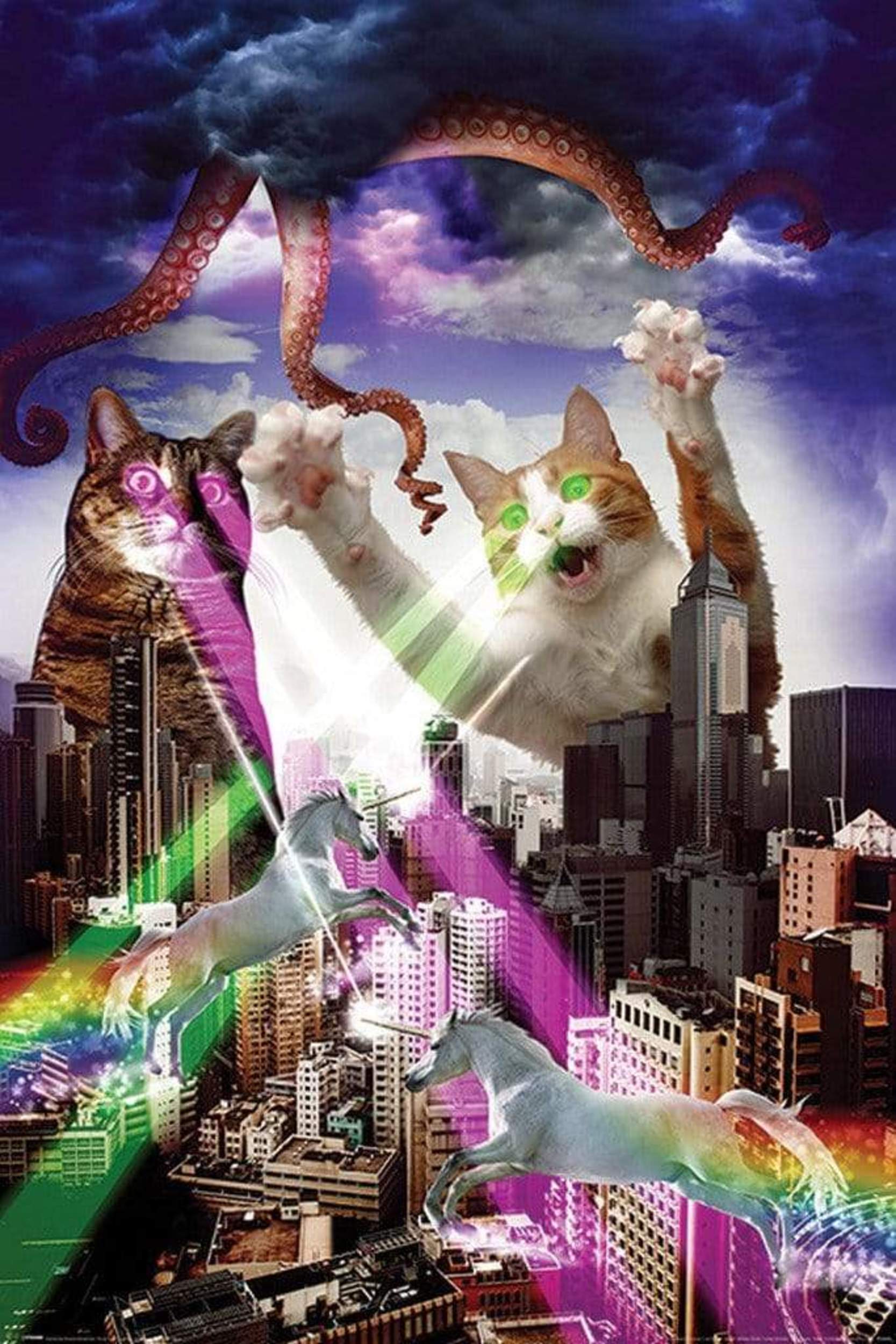 Pyramid Apocalypse Meow Poster 61x91,5cm | Posters.nl