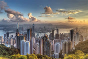 Pyramid Hong Kong Victoria Peak Poster 91,5x61cm | Posters.nl